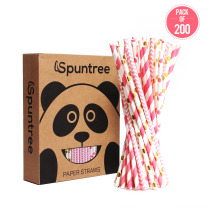 Wholesale Eco Biodegradable Disposable Paper Drinking Straws for Drinks